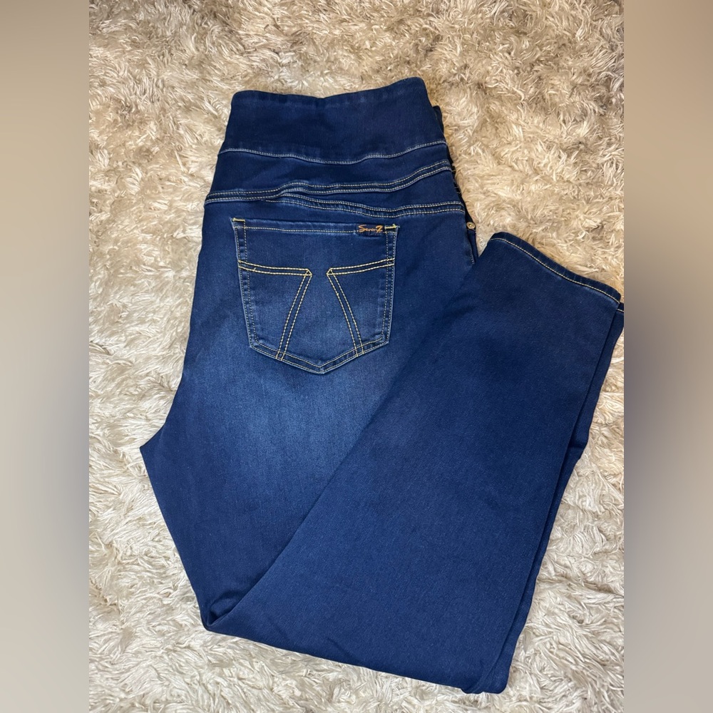 Seven7 Women’s Plus Size Dark Blue Jeggings 20W